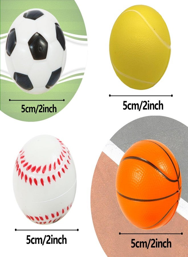 Urspasol Mini Sports Balls 2.0 inch for Kids Small Foam Balls for Toddlers Baby with Soccer Ball,Basketballs,Tennis ,Baseballs Foam Stress Balls Party Favor Outdoor Play Toy Gift. (12 Mix Balls) - Image 2
